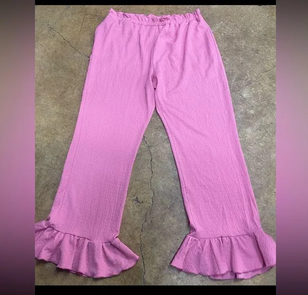 Urban Outfitters Daphne Ruffle Flare pants. Size XL - Image 5