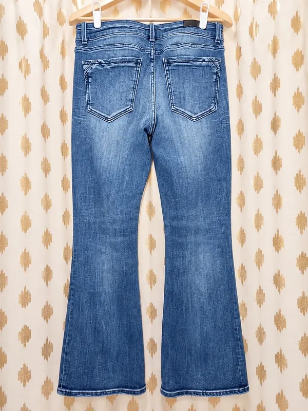 Buckle Black Flare Jeans - Image 2