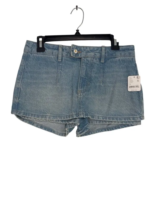 Free People Galivanting Skort in Aegean 26 New Womens Denim Jean Skirt Shorts - Image 5