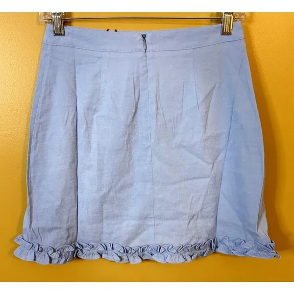 Revolve‎ Lost + Wander Blue Mini Skirt Size XS NWT - Image 4