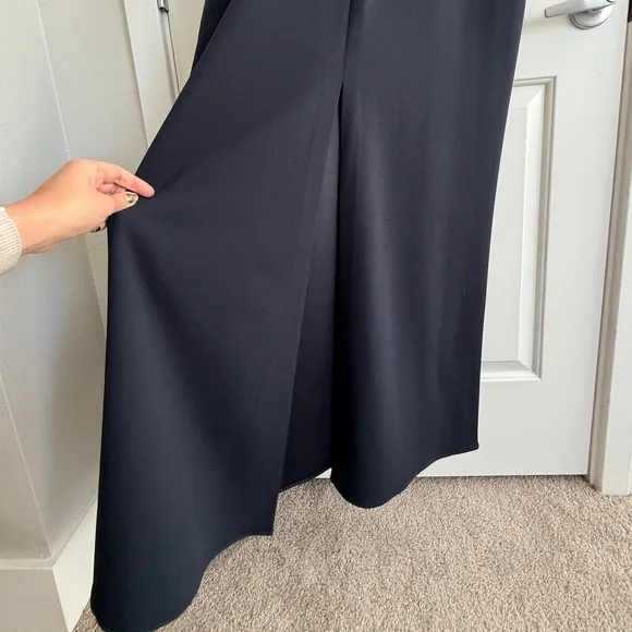 Sachin & Babi Loretta Gown Navy 6 NWT Stretch Crepe Plunge V-Neck Formal Evening - Image 7