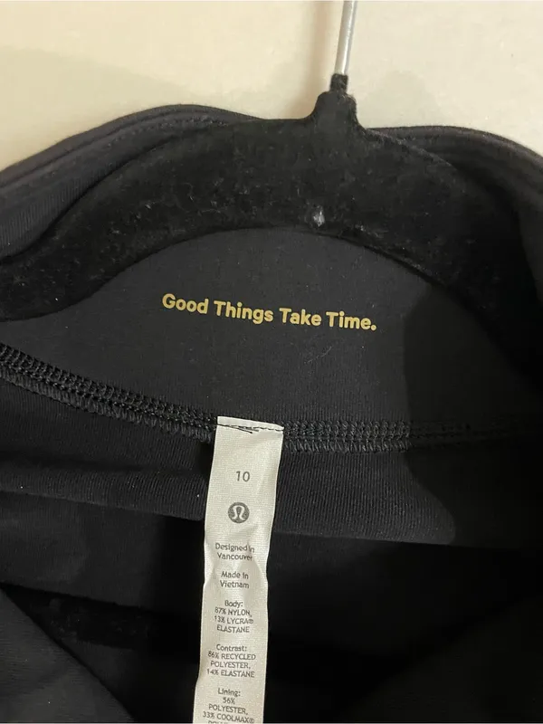 Lululemon Define Relaxed Fit Luon Full Zip Jacket Black Gold Size 10 NWT - Image 10