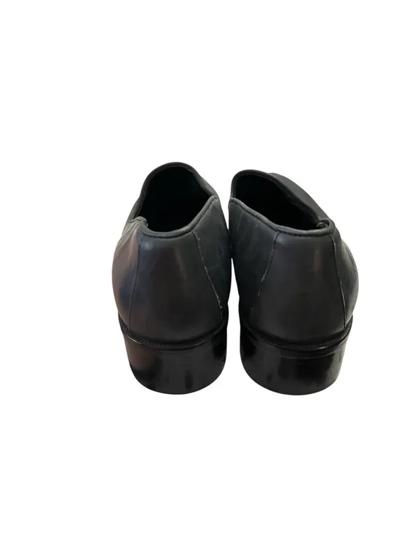 Nine West Darwin Loafer Pumps Low Block Heel Navy Black 6M - Image 5