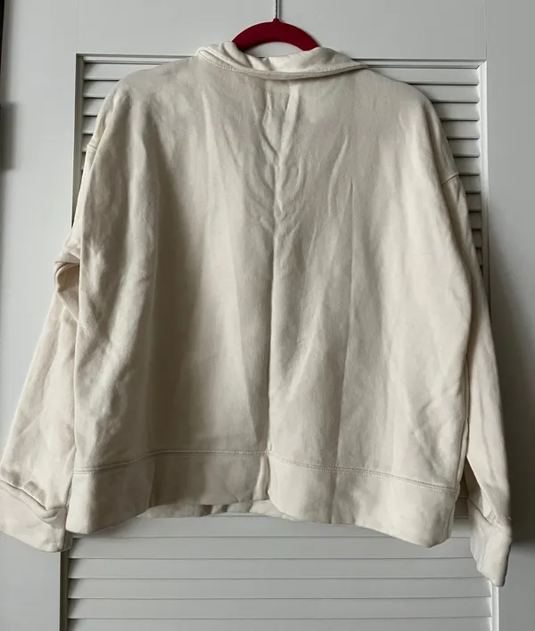 A New Day Cream Quarter Zip Sweatshirt - Image 2