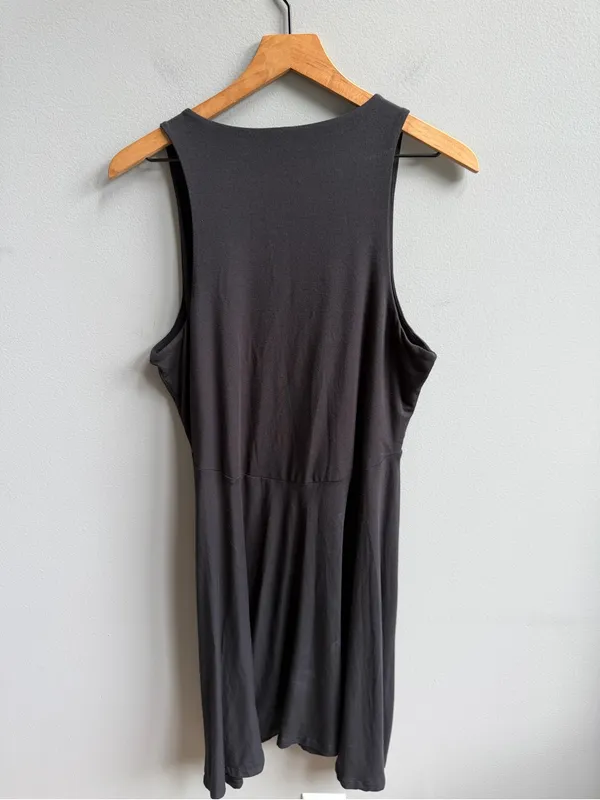 Athleta Santorini Thera Dress Sleeveless Black A-Line Dress Size Large Modal - Image 7