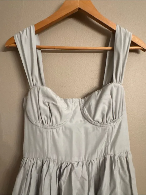WEWOREWHAT Corset Ruffle Midi Dress - Image 4