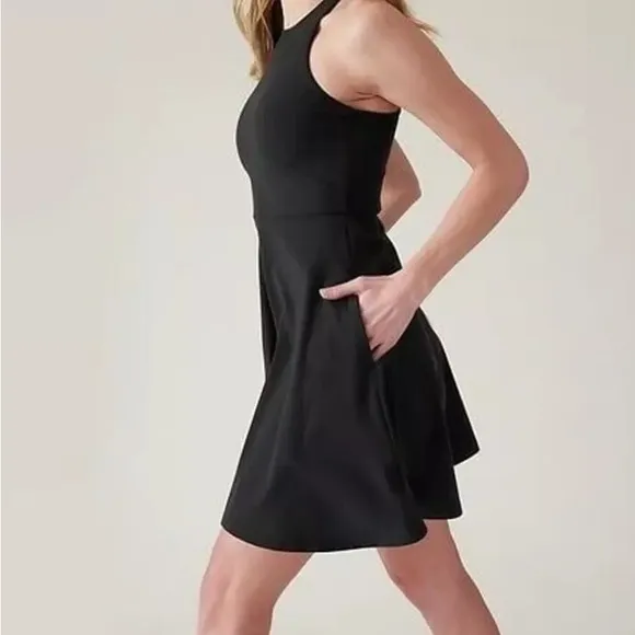 Athleta Small Dress Black Sport Dress Workout Golf Tennis - Image 2
