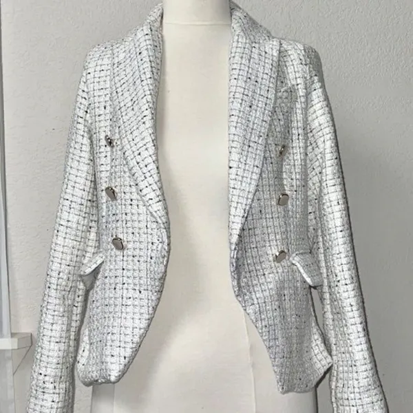 NWT tweed boucle blazer White - Image 3