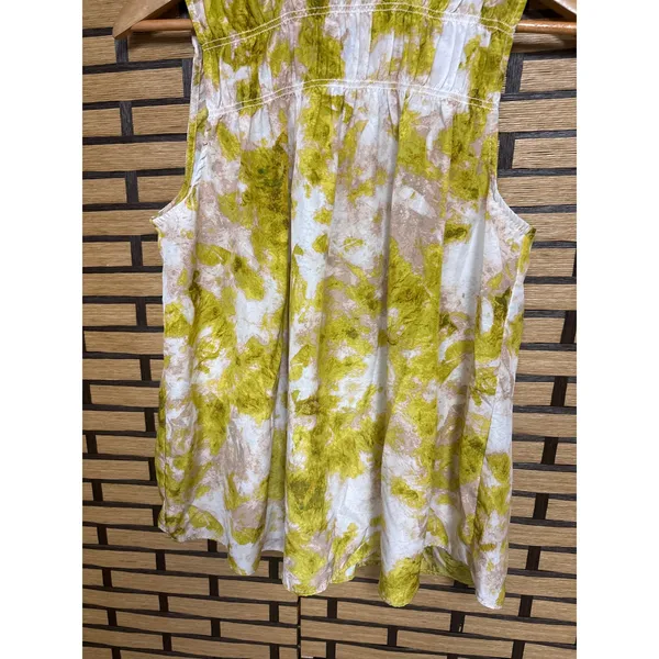 Joie Green And White Mockneck Tank Top Size Medium‎ - Image 5