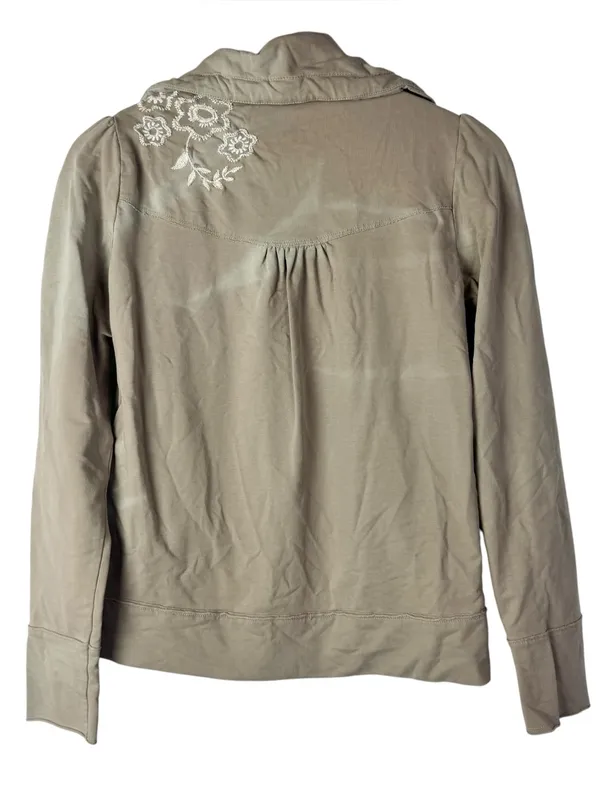 Lole Light Khaki Brown Full Zip‎ Y2K Athletic Jacket S - Image 2