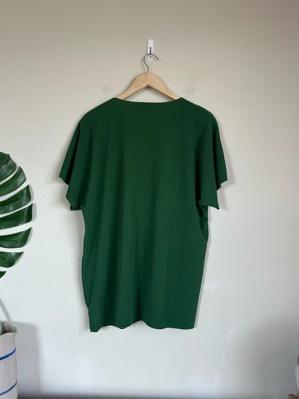 Albion Green Terry Textured Short Sleeve Relaxed Top - Image 7