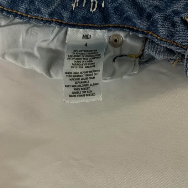 Aeropostale MIDI Denim Short Size 4 Blue - Image 6