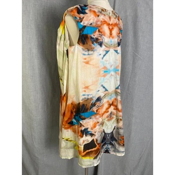 Ame Soeur Berlin Silk Blend‎ Midi Dress Avant Garde Artwear Shift Tunic Sz 6 - Image 10