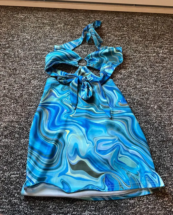 Festival Dress Blue - Image 3