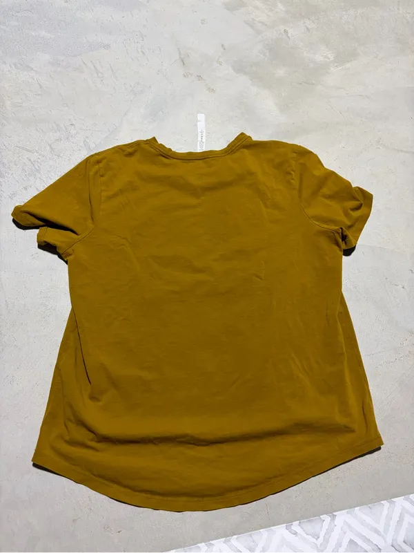 Lululemon Crew Neck T-Shirt in Mustard 10 - Image 4