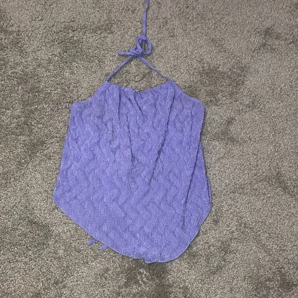 Urban Outfitters Top y2k handkerchief purple top s - Image 2