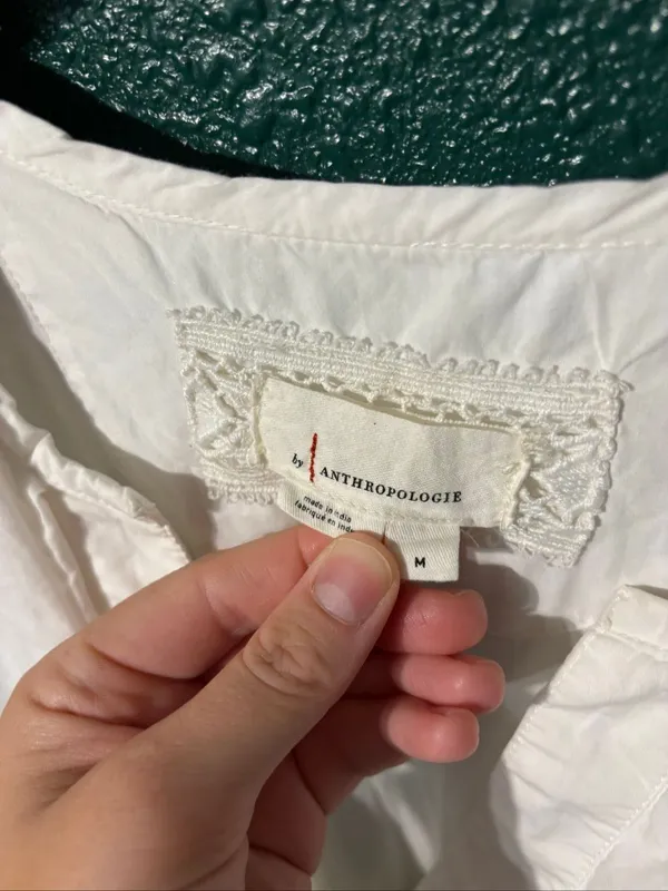 Anthropologie The Somerset Maxi Dress: Cutwork Edition White Sz Medium - Image 5