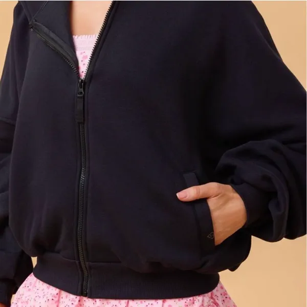 NWT! Blogilates Target X - Women's Marshmallow Full Zip Hooded Sweatshirt Size L - Image 3