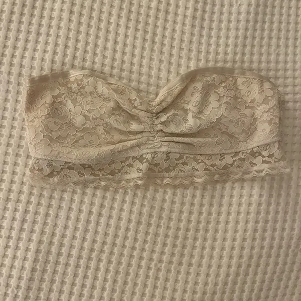 Aerie | Lace Bandeau Bralette White Medium - Image 3