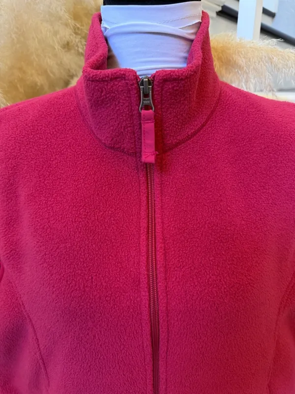 L.L. Bean Polartec Fleece Vest Red Full Zip Pockets Outdoor Hiking Size XL - Image 3