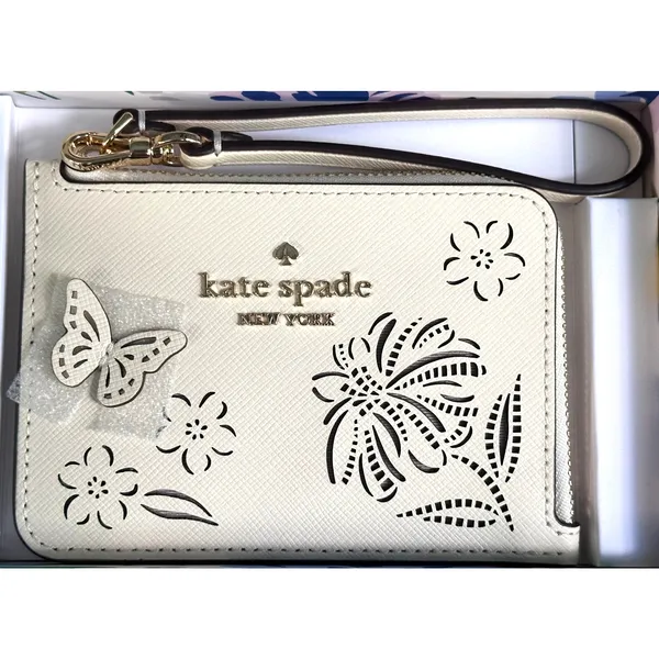 Kate Spade Madison Perforated Small Wristlet Merinque - Image 7