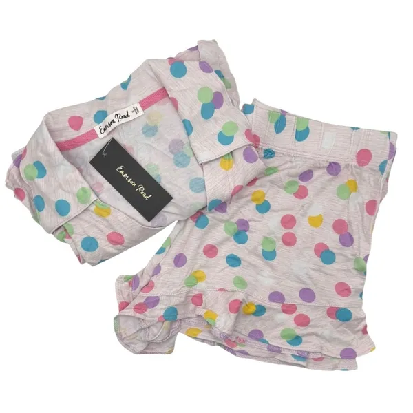 Emerson Road Pajama Set Women Small Gray Space Dye‎ Polka Dot Sleepwear NWT - Image 2