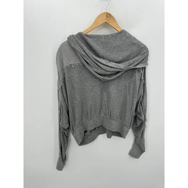 FP Movement Windy Meadow‎ Hoodie Heather Grey Women Small Oversized OB1137897 - Image 2