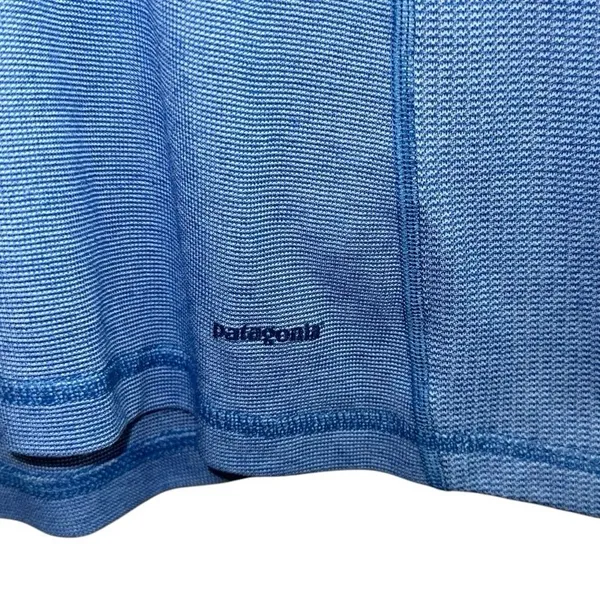 Patagonia‎ Women's XL Blue Capilene Quarter Zip Base Layer Performance Pullover - Image 2