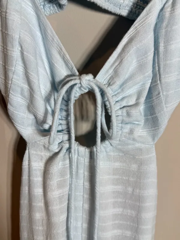Free People Endless Summer Extra Dose Midi Dress Women's Small Blue Keyhole Boho - Image 11