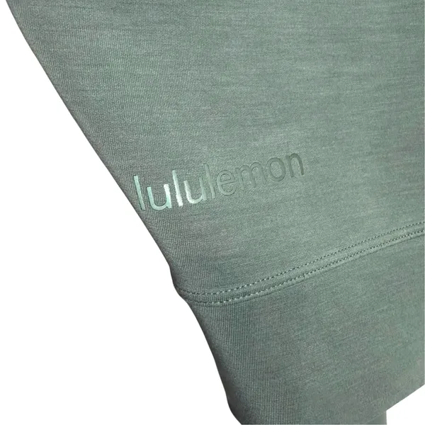 Lululemon Softstreme Perfectly Oversized Cropped Crew Medium Forest - Image 8