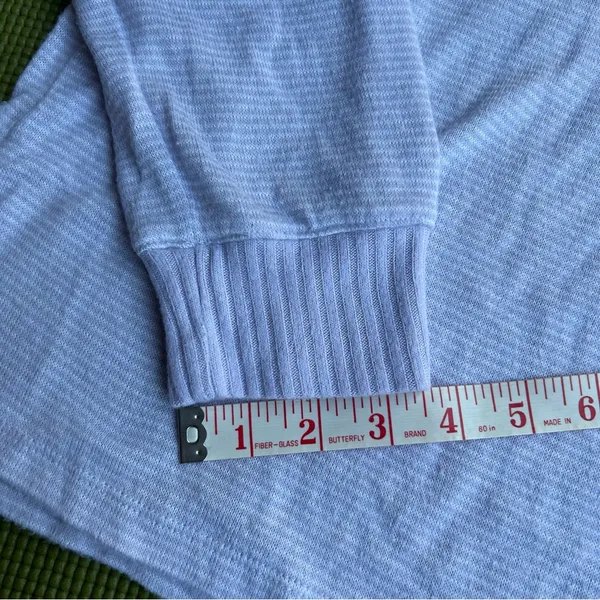 Stars above Women's Soft Lavender and white stripe Pajama Top - Image 7
