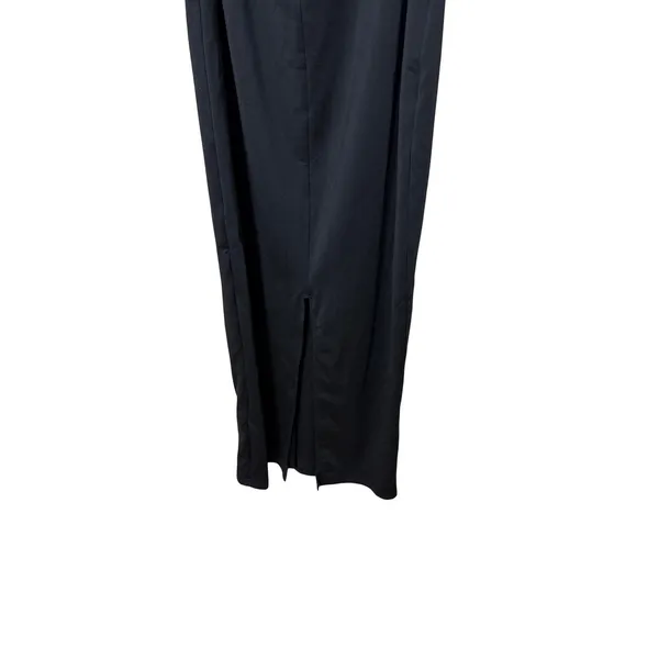Princess Polly Black Long Sleeve Open Back Twist Maxi Dress‎ US 4 Square Neck - Image 6