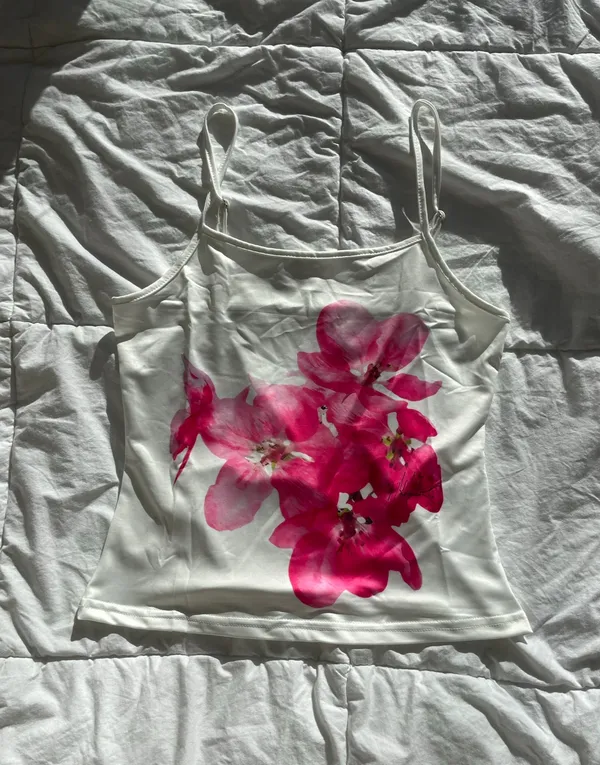 Flower cami White - Image 2