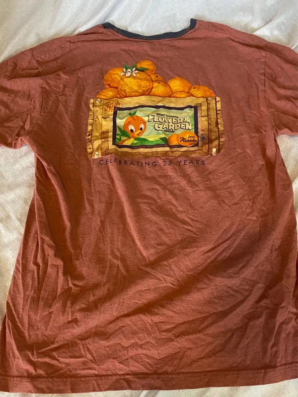 disney flower garden orange Tshirt  - Image 3