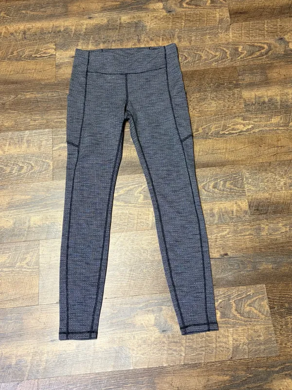 Lululemon Speed Up Tight 28" Full-On Luxtreme Women 8 Legging Heather Black Knit - Image 3
