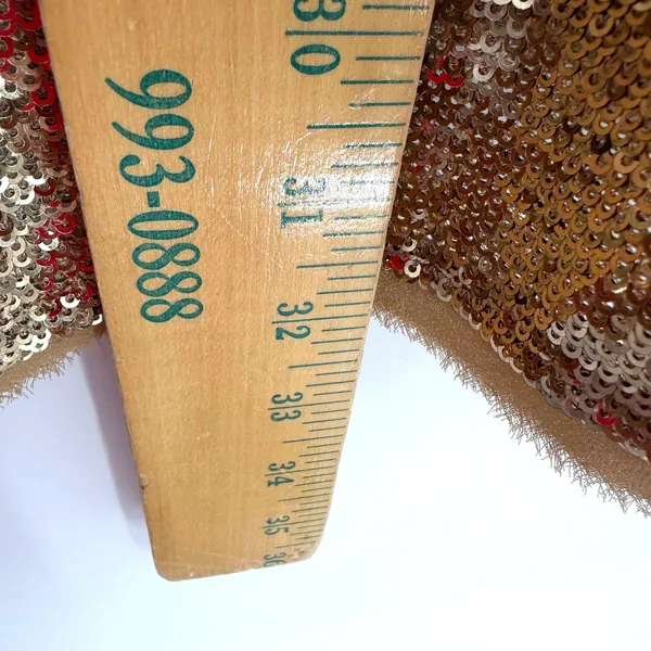 Free People Time To‎ Shine Mini Homecoming Dress Womens S Gold Sequin Party Y2K - Image 8