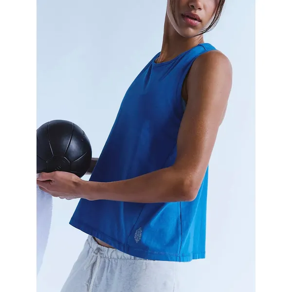 NEW FP Movement Free People Light Cobalt Blue Hot Shot Sleeveless Twist Tank - Image 3