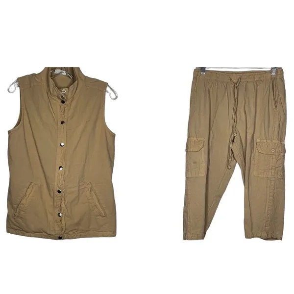 Vintage Collections Inc.‎ Pantsuit Tan - Image 2
