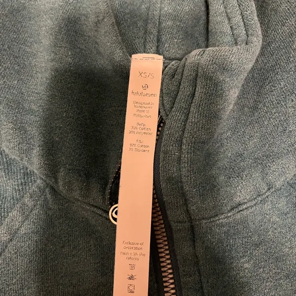 Lululemon Xs/s Teal  scuba half zip - Image 2