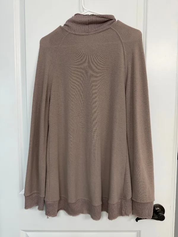 Alter’d State Taupe Cowl Neck Long Sleeve Sweater Top Women’s S - Image 6