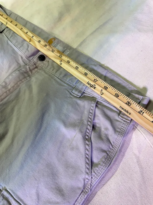 Carhartt Men’s Khaki Relaxed Fit Shorts 42 - Image 4