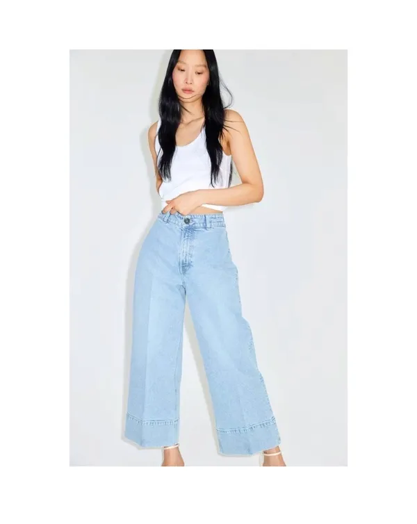 H&M Crop Wide-Leg Jeans High-Rise - Image 3