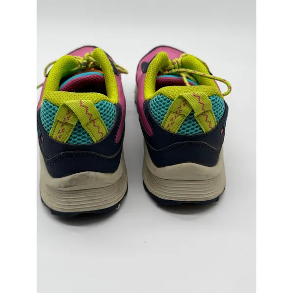 Merrell Waterproof Hiking Shoes Women 6 Pink Navy Neon Trail Sneakers - Image 5