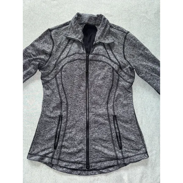 Lululemon Women's Define Jacket Gray Full Zip Long Sleeve Activewear Sz 10 - Image 2