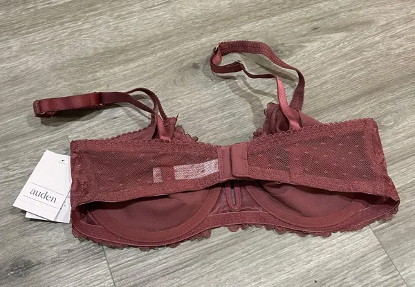 Unlined Balconette Coverage Underwire Bra Red Size 36 B - Image 4