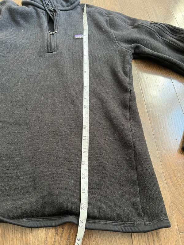 Patagonia Better Sweater Black Quarter-Zip Fleece Pullover Women’s Medium - Image 7