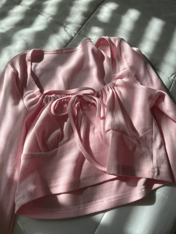 Princess Polly Pink long sleeve top - Image 4