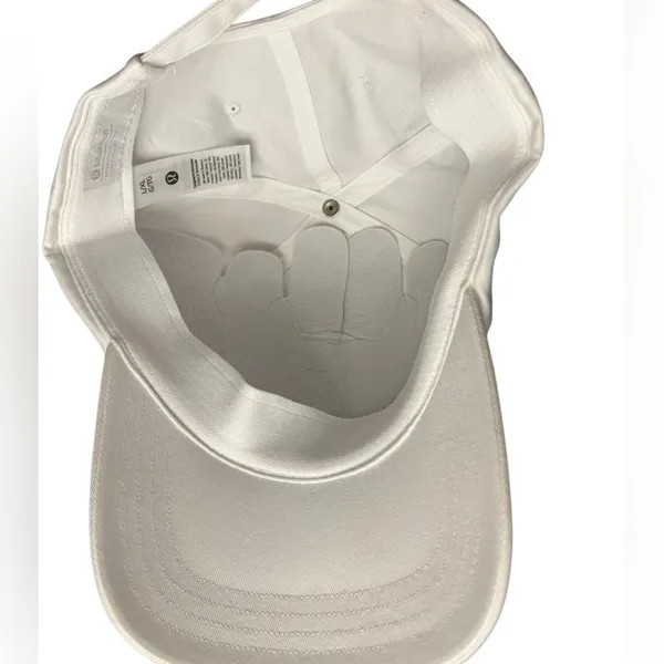 Lululemon Meet You Courtside White Adjustable Dad Hat L/XL - Image 5