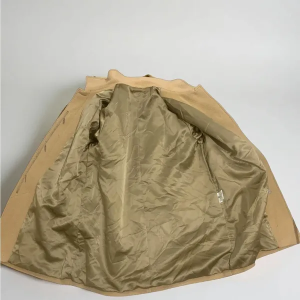 Fashion S.A. Salamanca Camel Vintage Wool And Cashmere Coat Large See Measuments - Image 6