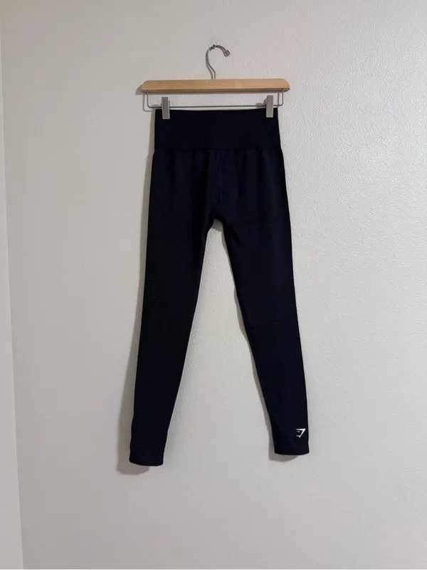 Gymshark Black Seamless High-Waist Leggings - Image 3